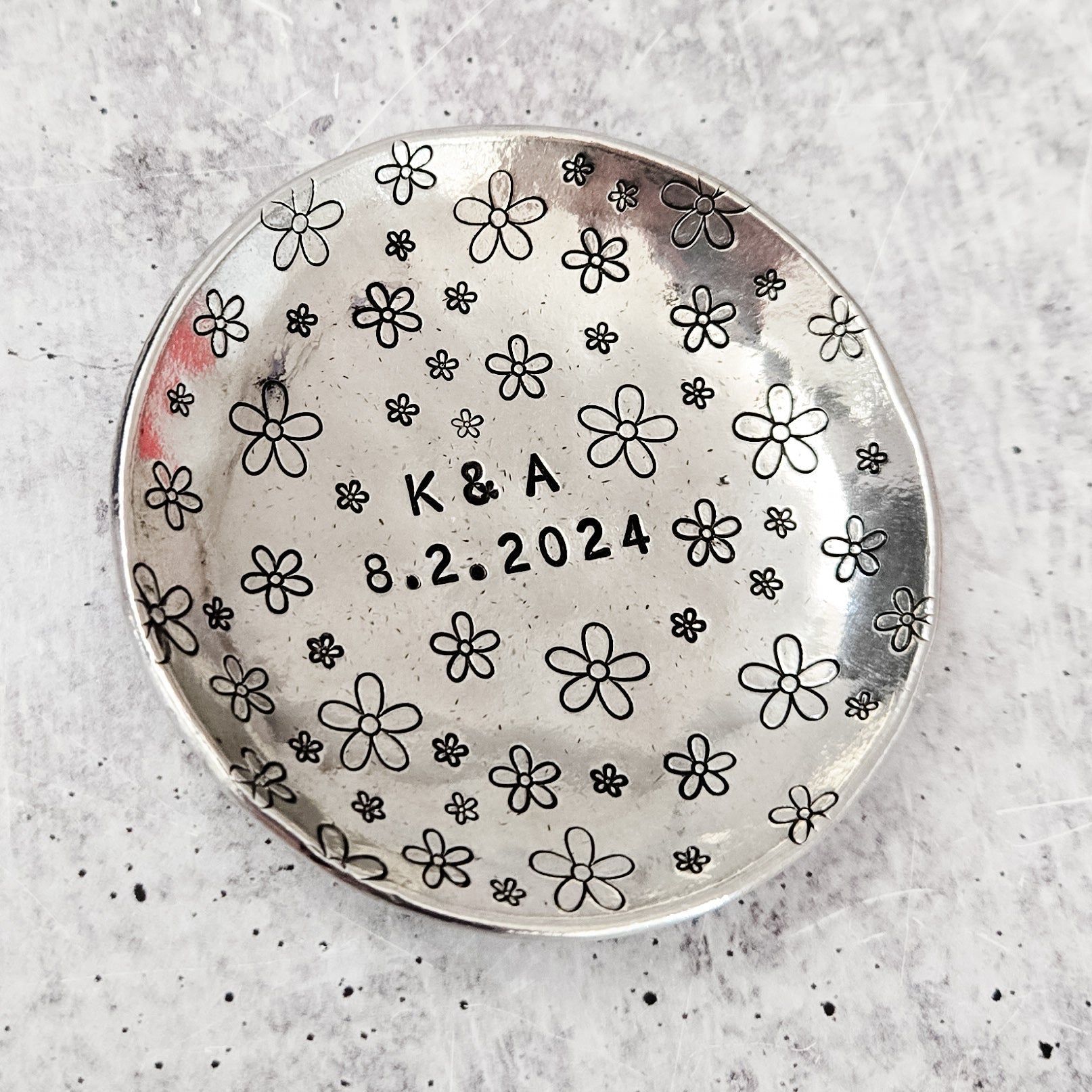Daisy Pewter Ring Dish Home Decor La Vie Bien Daisy Pewter Ring Dish