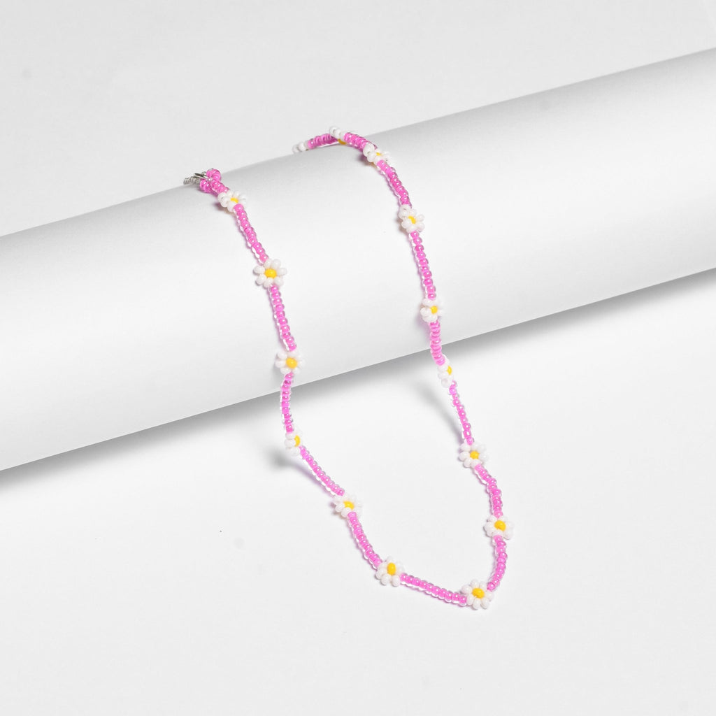Daisy Seed Bead Floral Boho Choker - Guatemala Bracelets La Vie Bien Daisy Seed Bead Floral Boho Choker - Guatemala