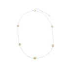 Daisy silver necklace by Alegria Accessories Inc