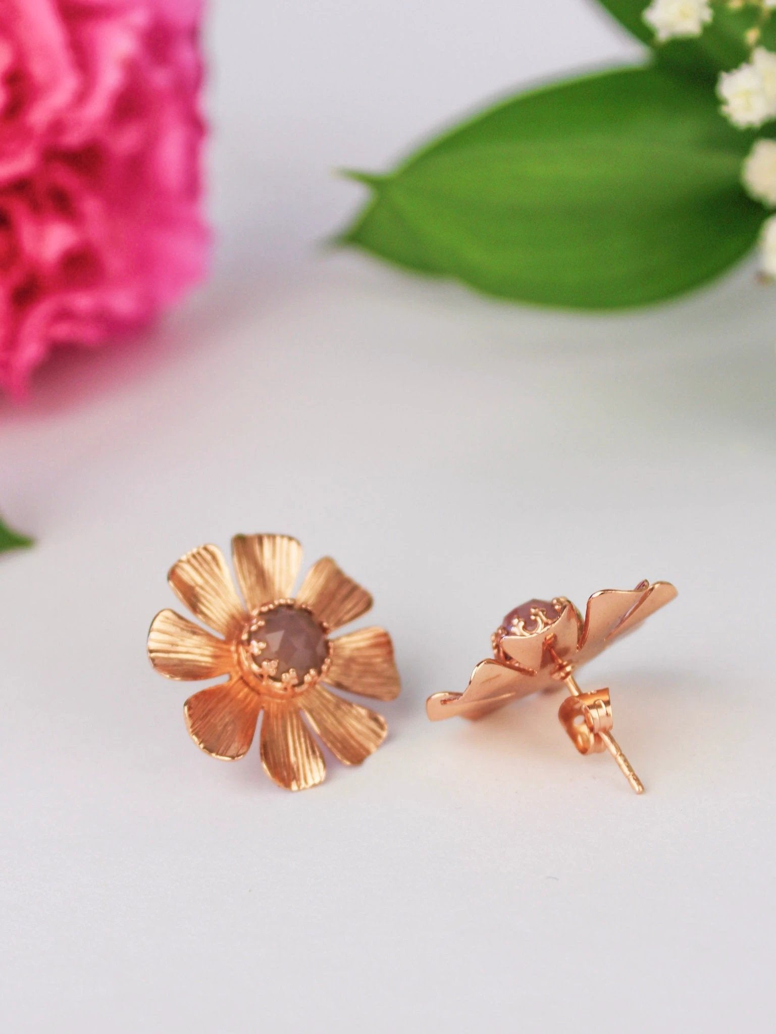 Daisy Statement Stud Earrings by Ash & Rose