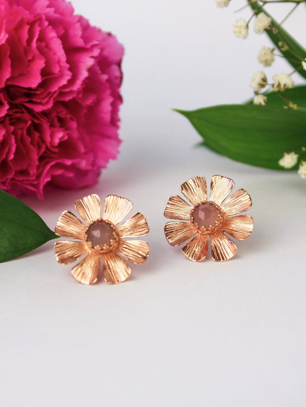 Daisy Statement Stud Earrings by Ash & Rose