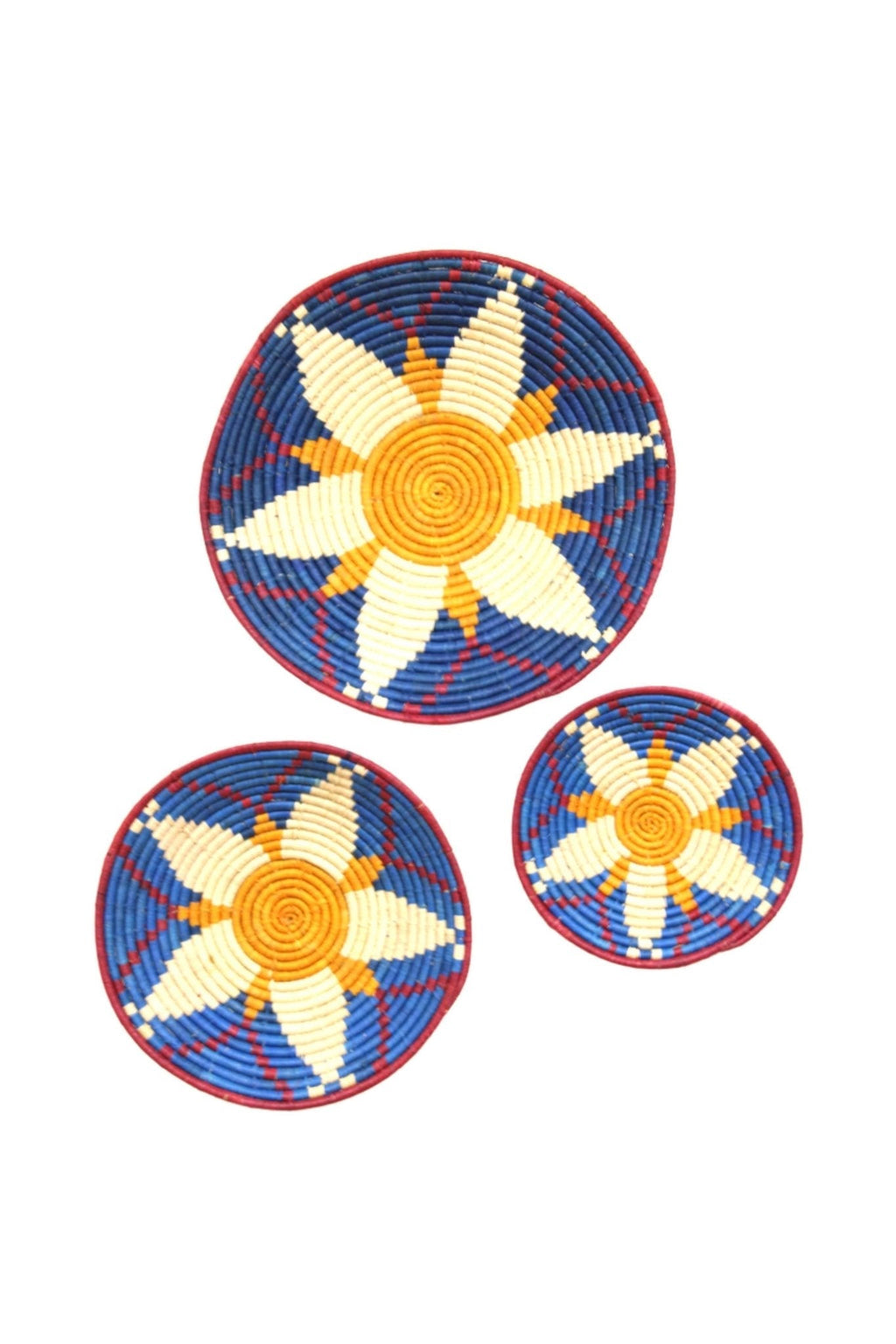 Dakarai Raffia Straw Wall Decor Display Basket Tray Sets La Vie Bien Dakarai Raffia Straw Wall Decor Display Basket Tray Sets