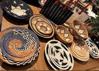Dakarai Raffia Straw Wall Decor Display Basket Tray Sets La Vie Bien Dakarai Raffia Straw Wall Decor Display Basket Tray Sets