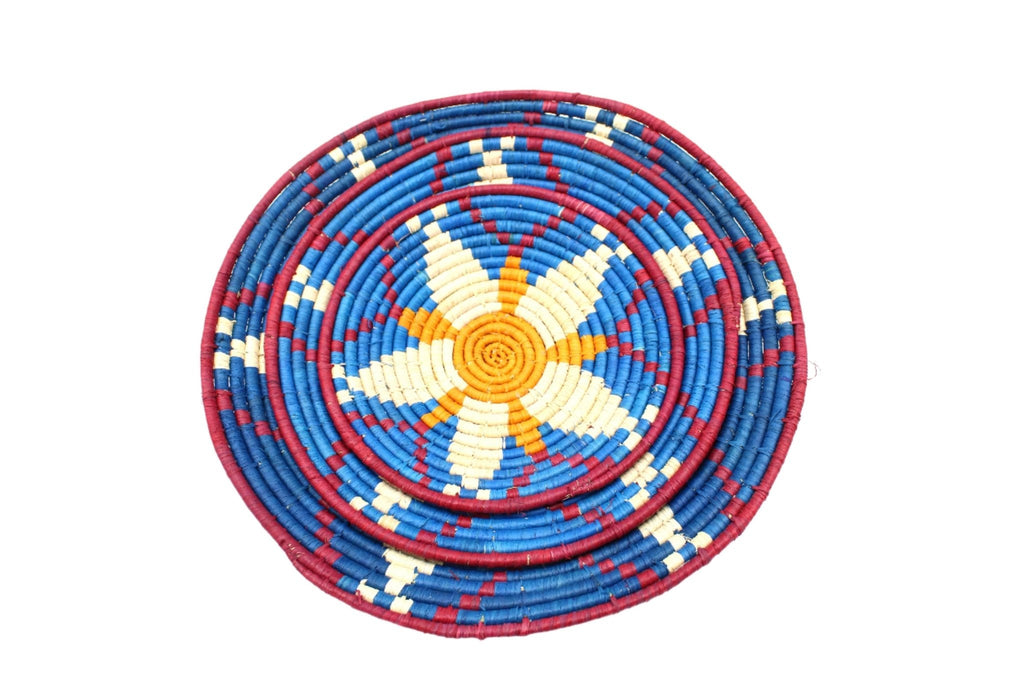 Dakarai Raffia Straw Wall Decor Display Basket Tray Sets La Vie Bien Dakarai Raffia Straw Wall Decor Display Basket Tray Sets