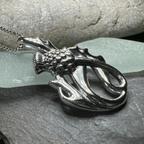 Daleina Scottish Thistle Necklace in Sterling Silver Pendant La Vie Bien Daleina Scottish Thistle Necklace in Sterling Silver