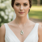 Daleina Scottish Thistle Necklace in Sterling Silver Pendant La Vie Bien Daleina Scottish Thistle Necklace in Sterling Silver