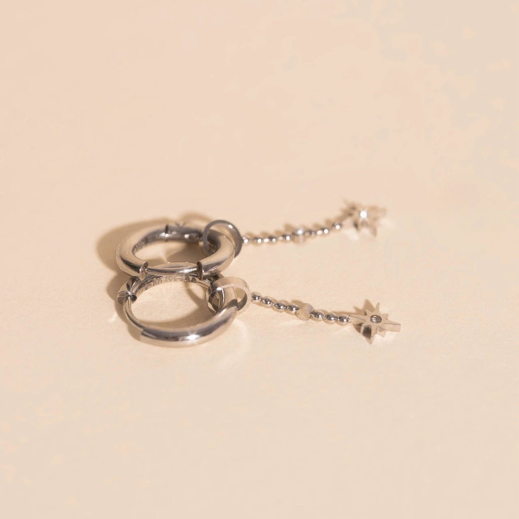 Dangle Starburst Huggie Hoop Charms by Oh Clementine