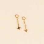 Dangle Starburst Huggie Hoop Charms by Oh Clementine