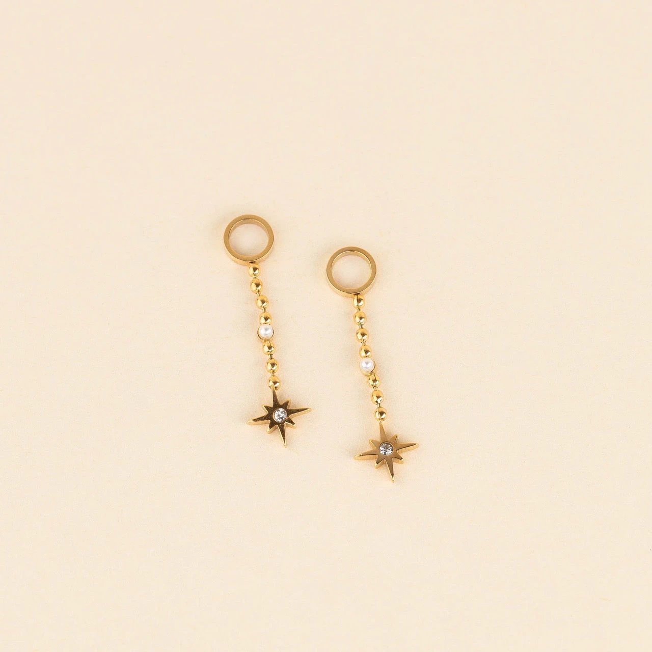Dangle Starburst Huggie Hoop Charms by Oh Clementine