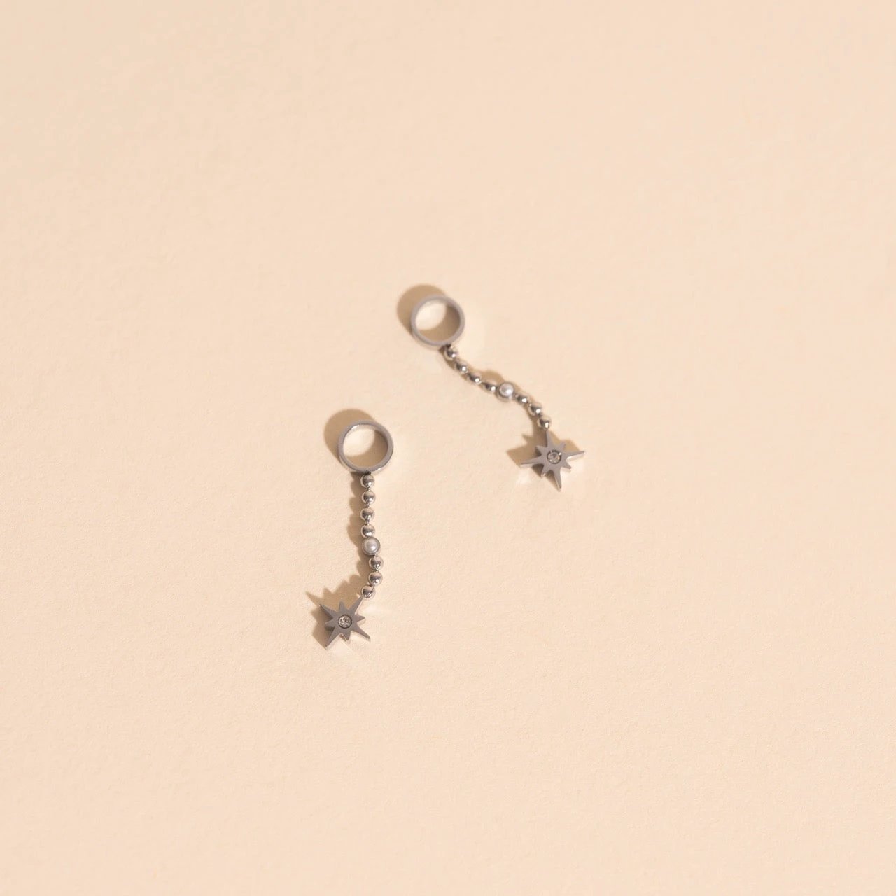 Dangle Starburst Huggie Hoop Charms by Oh Clementine