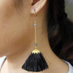 Dangling Tassel Earrings - Thailand Jewelry La Vie Bien Dangling Tassel Earrings - Thailand