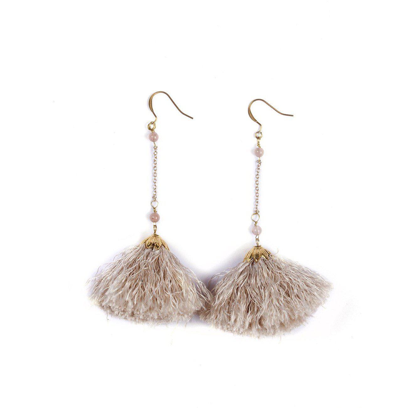 Dangling Tassel Earrings - Thailand Jewelry La Vie Bien Dangling Tassel Earrings - Thailand