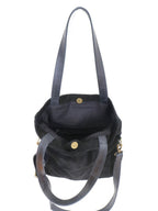 Daring Black Suede Crossbody Clutch Purse by Fair Anita
