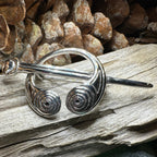 Darini Celtic Spiral Brooch in Sterling Silver Brooch La Vie Bien Darini Celtic Spiral Brooch in Sterling Silver