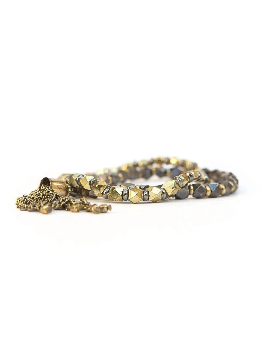 Dark Charm Bracelet Stack