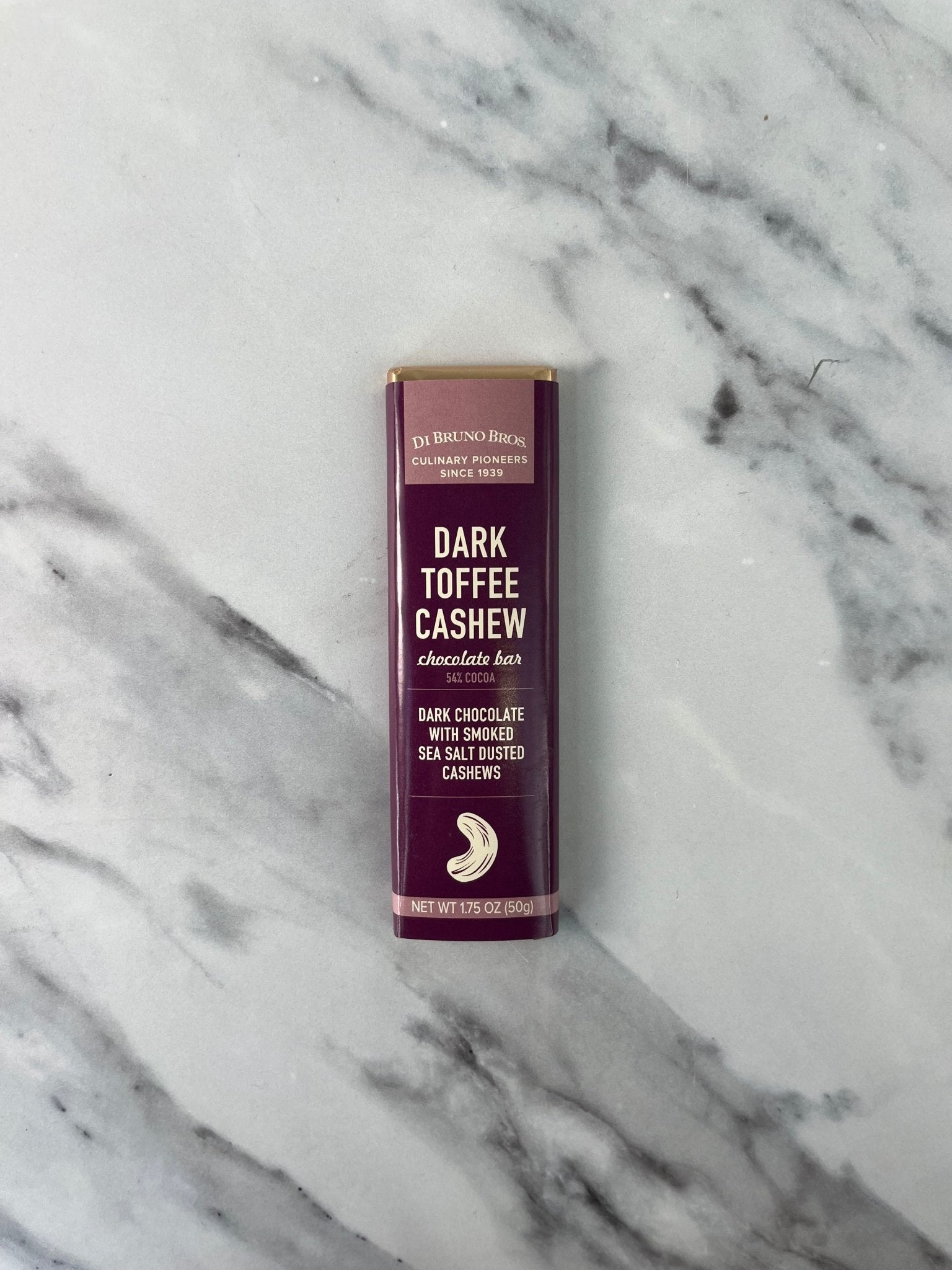 Dark Chocolate Toffee & Cashew Bar