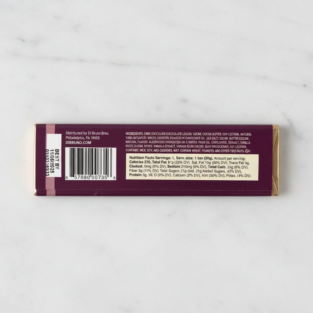 Dark Chocolate Toffee & Cashew Bar Chocolate Bar La Vie Bien Dark Chocolate Toffee & Cashew Bar