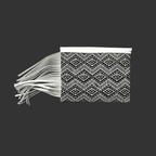 Darma Embroidered Clutch with Leather Fringe - Thailand Bags La Vie Bien Darma Embroidered Clutch with Leather Fringe - Thailand