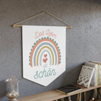 Das Leben ist schön German Rainbow Pennant Wall Art, Positive Affirmation Decor, Children's Room Wall Hanging, Gift for German speakers Home Decor La Vie Bien Das Leben ist schön German Rainbow Pennant Wall Art, Positive Affirmation Decor, Children's Room Wall Hanging, Gift for German speakers