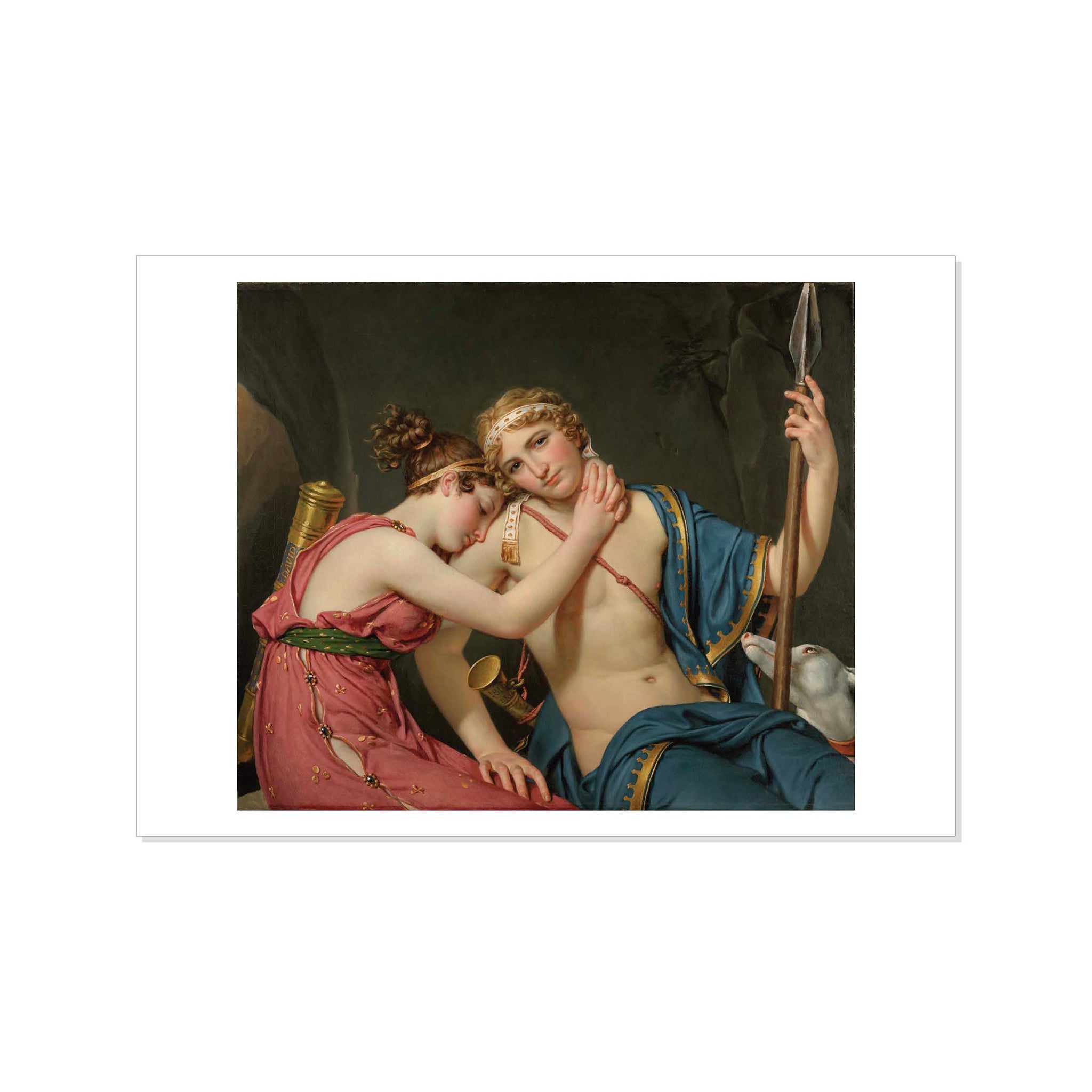 David - The Farewell of Telemachus and Eucharis - Postcard STATIONERY La Vie Bien David - The Farewell of Telemachus and Eucharis - Postcard
