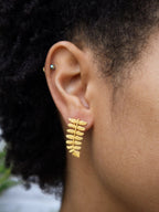 Dawnlight Fern Earrings by Ash & Rose