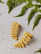 Dawnlight Fern Earrings by Ash & Rose