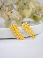 Dawnlight Fern Earrings by Ash & Rose
