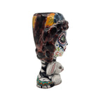 Day of the Dead Lady & Bunny Planter | Hand-Painted Talavera Pot Talavera Planter La Vie Bien Day of the Dead Lady & Bunny Planter | Hand-Painted Talavera Pot