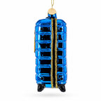 London Landmarks Suitcase Glass Christmas Ornament