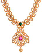 Saraf RS Jewellery Gold-Polished Multi-Colored Jewellery Set