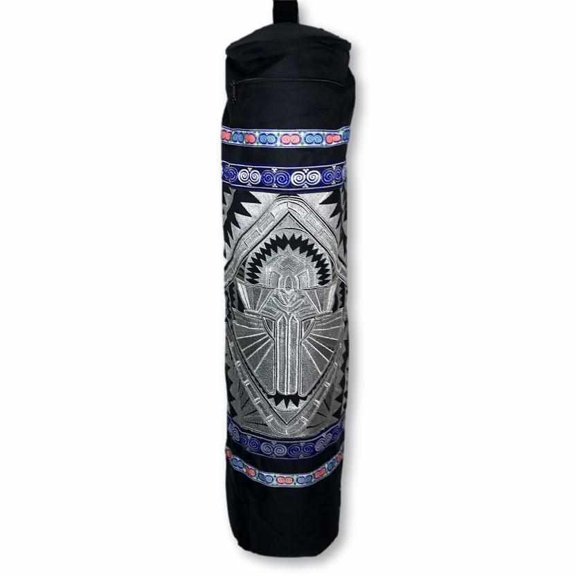 Deco Jaw Embroidered Yoga Bag - Thailand Bags La Vie Bien Deco Jaw Embroidered Yoga Bag - Thailand