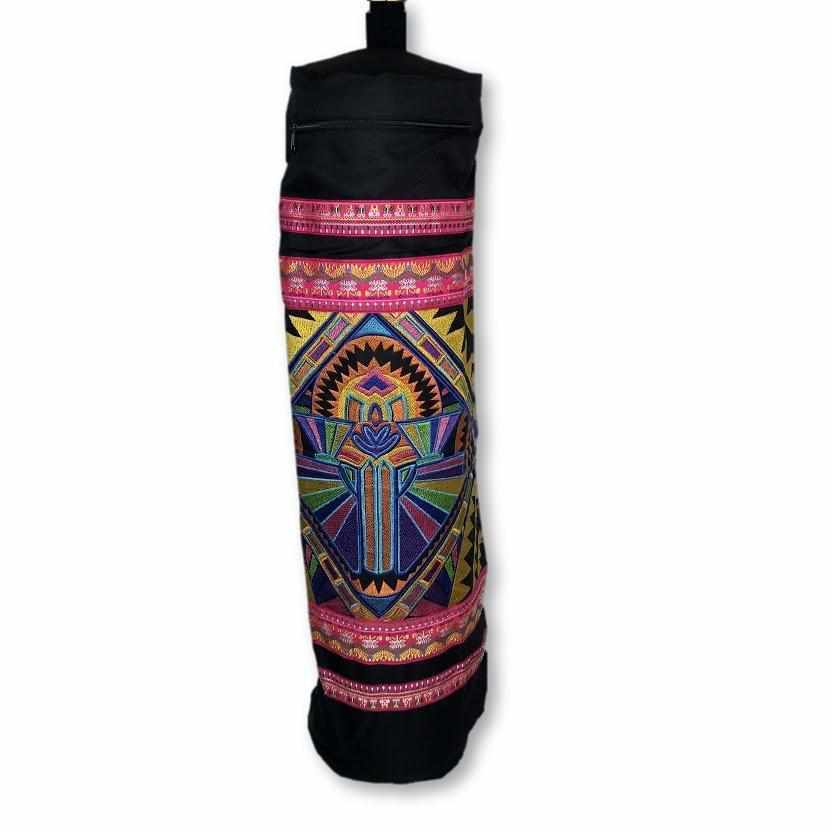 Deco Jaw Embroidered Yoga Bag - Thailand Bags La Vie Bien Deco Jaw Embroidered Yoga Bag - Thailand