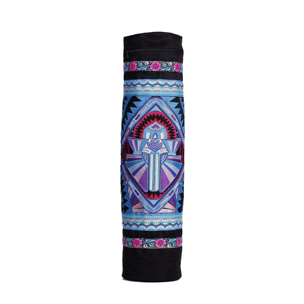Deco Jaw Embroidered Yoga Bag - Thailand Bags La Vie Bien Deco Jaw Embroidered Yoga Bag - Thailand