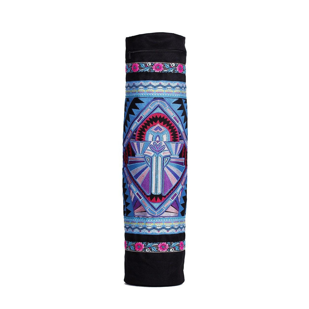 Deco Jaw Embroidered Yoga Bag - Thailand Bags La Vie Bien Deco Jaw Embroidered Yoga Bag - Thailand