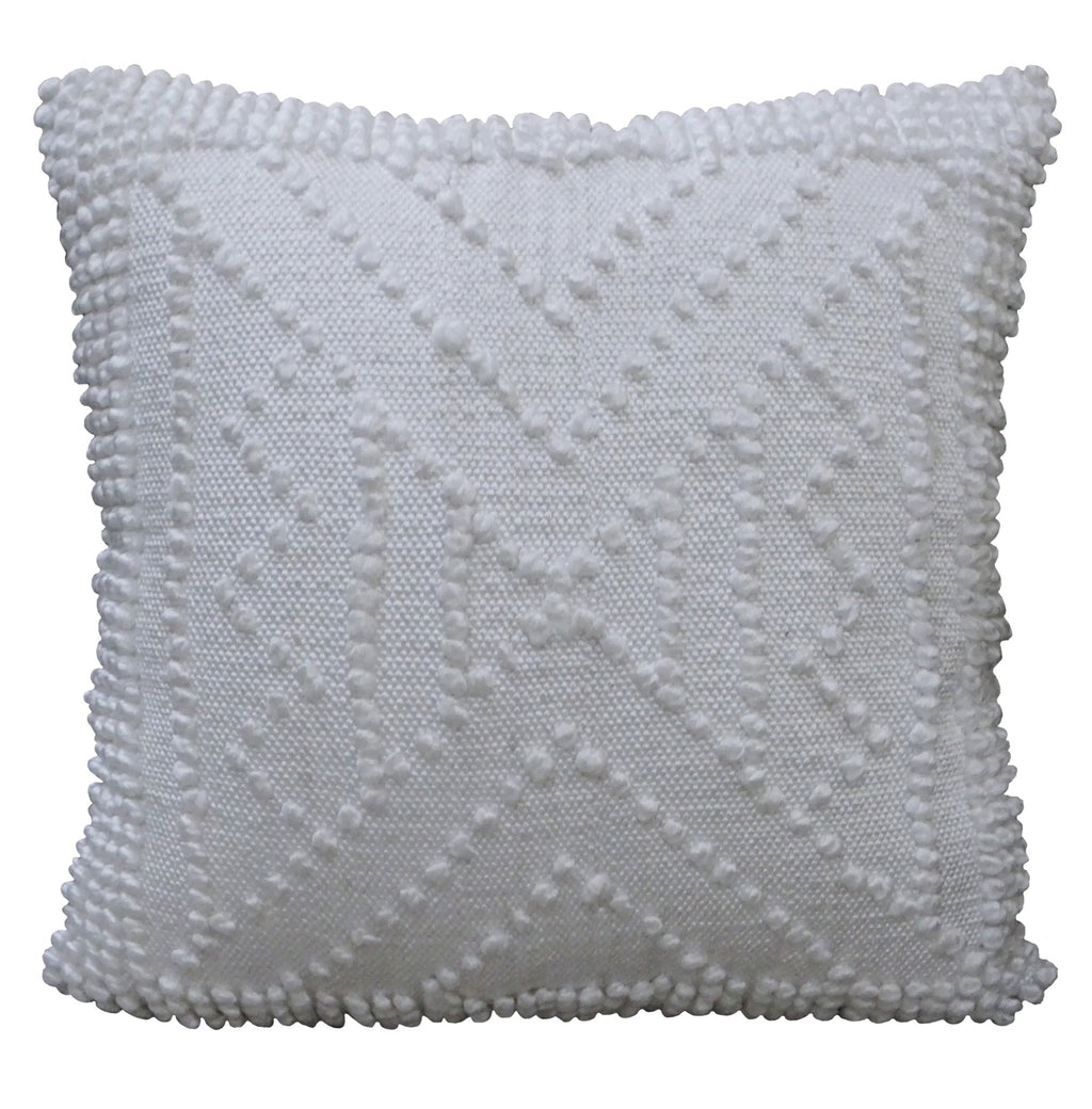 Decorative 18"x18" Outdoor Pillow for couch (White) La Vie Bien Decorative 18"x18" Outdoor Pillow for couch (White)