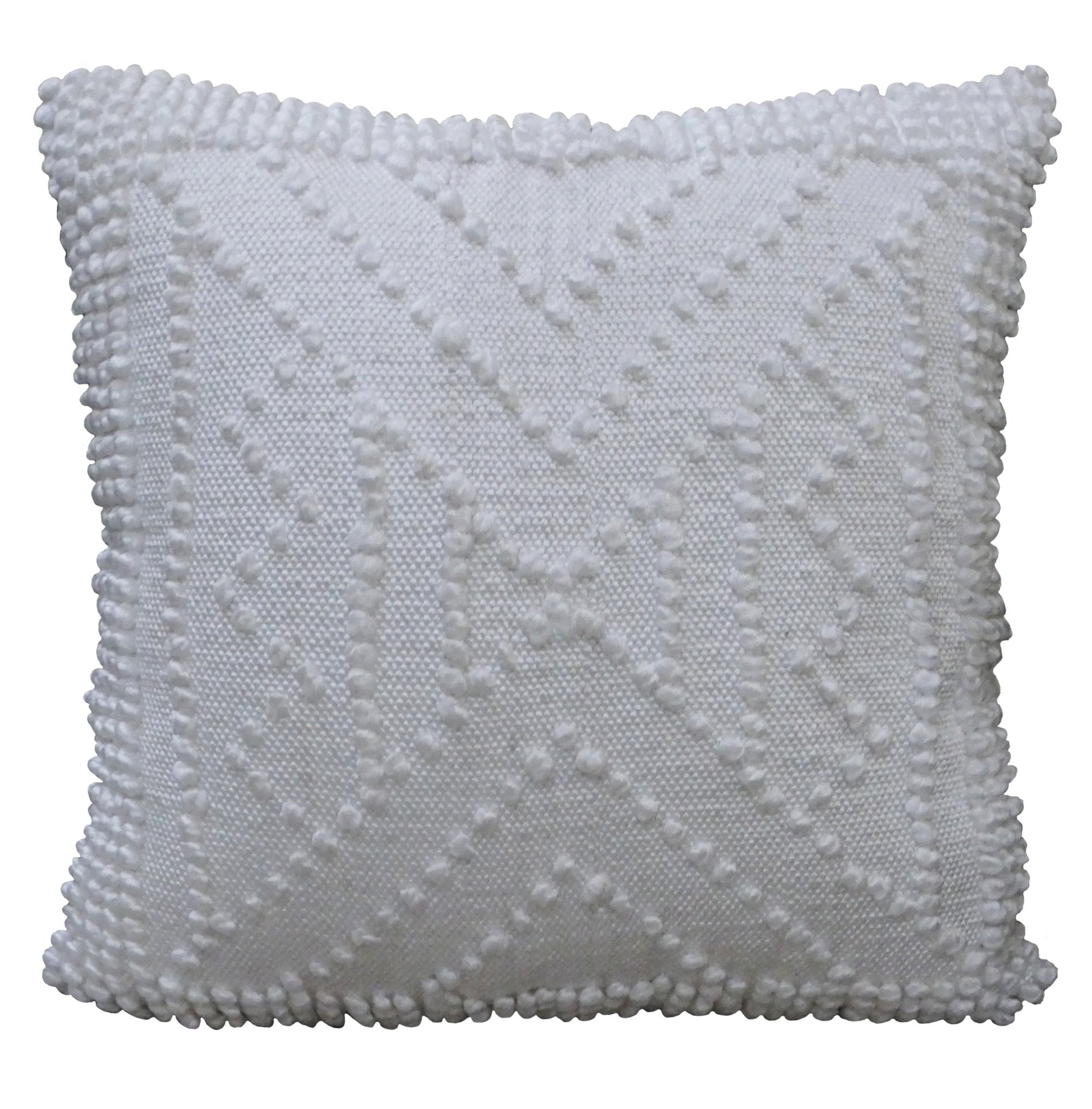 Decorative 18"x18" Outdoor Pillow for couch (White) La Vie Bien Decorative 18"x18" Outdoor Pillow for couch (White)