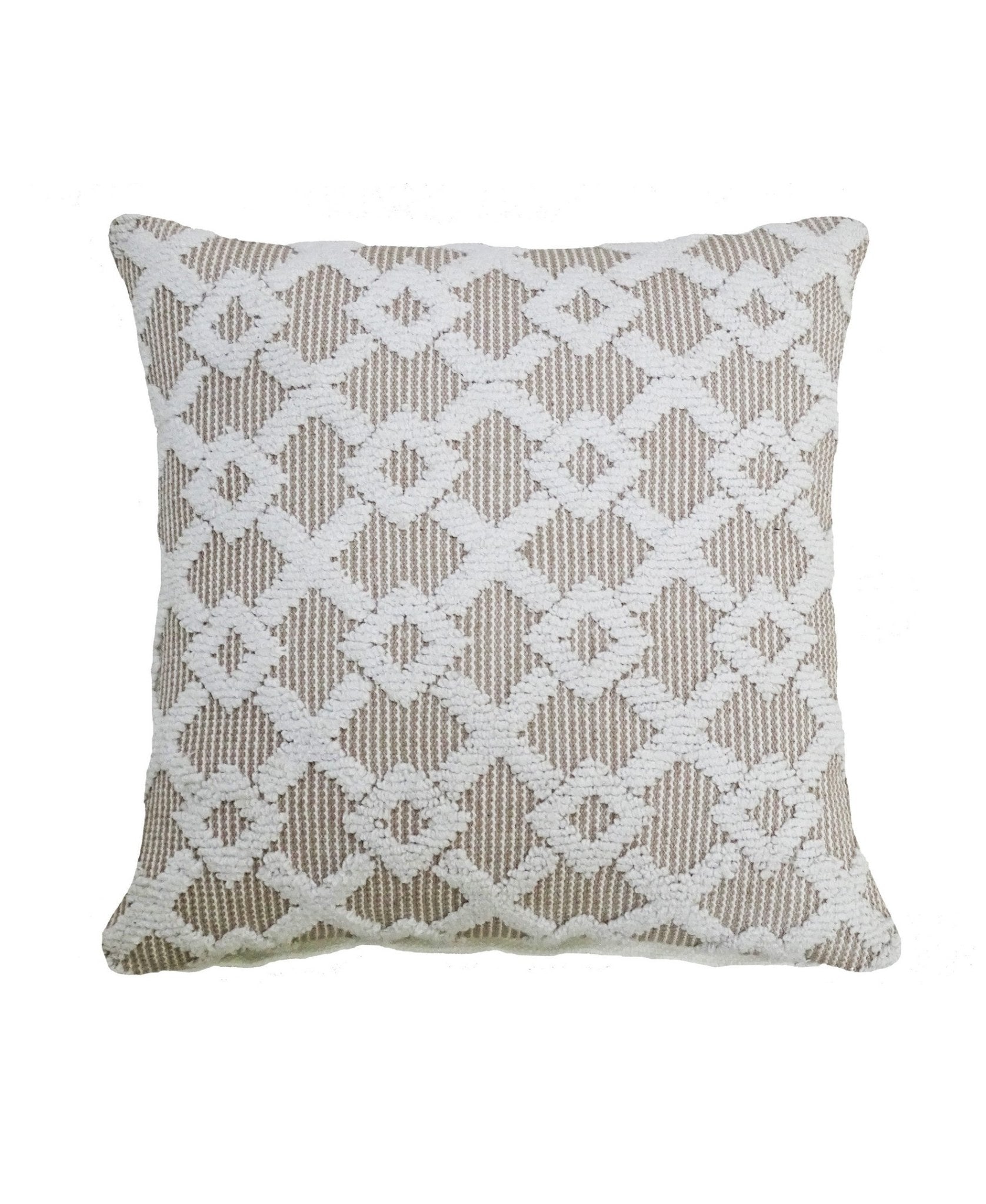 Decorative Beige Accent Throw Pillow 20"x20" Home Furnishings La Vie Bien Decorative Beige Accent Throw Pillow 20"x20"