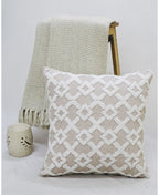 Decorative Beige Accent Throw Pillow 20"x20" Home Furnishings La Vie Bien Decorative Beige Accent Throw Pillow 20"x20"