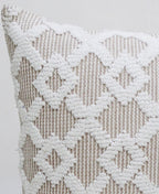 Decorative Beige Accent Throw Pillow 20"x20" Home Furnishings La Vie Bien Decorative Beige Accent Throw Pillow 20"x20"
