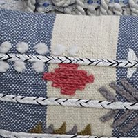 Decorative Embroidery Throw Pillow 12" X 30" Throw Pillow La Vie Bien Decorative Embroidery Throw Pillow 12" X 30"