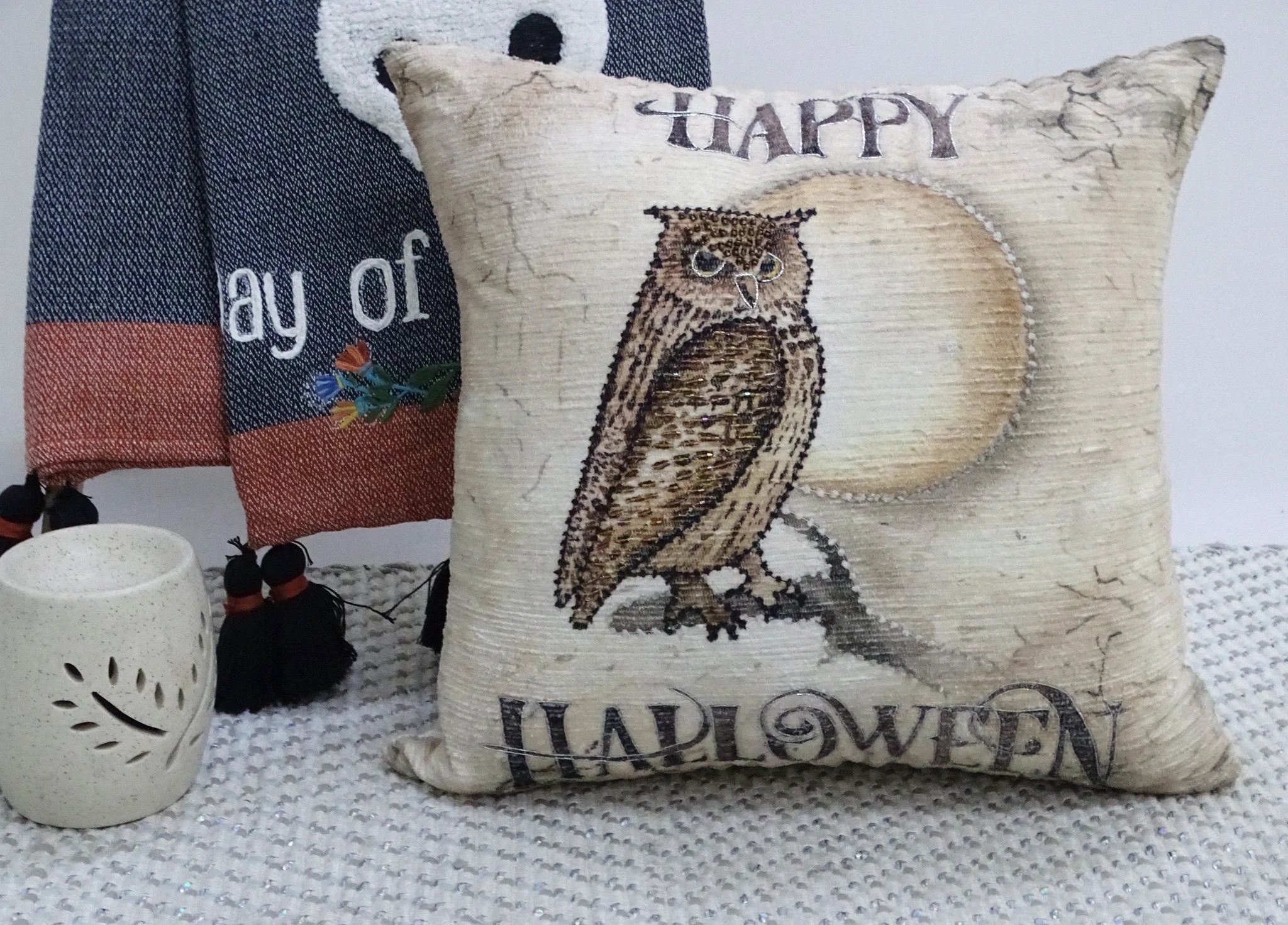 Decorative Throw Pillow 20" x 20" for Halloween by Vibhsa