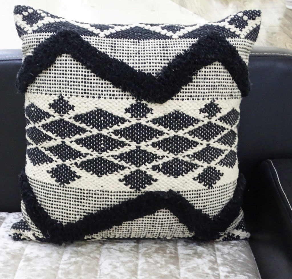 Decorative Tufted Chevron Pillow 20"x20" for Couch Home Furnishings La Vie Bien Decorative Tufted Chevron Pillow 20"x20" for Couch
