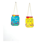 Decorative Wall Hanging Wooden Art Decor set 0f 2
