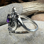 Dedication Scottish Luckenbooth Amethyst Ring in Sterling Silver Ring La Vie Bien Dedication Scottish Luckenbooth Amethyst Ring in Sterling Silver