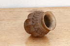 Deep Brown Carved Bulbous Marble Vase Accents La Vie Bien Deep Brown Carved Bulbous Marble Vase