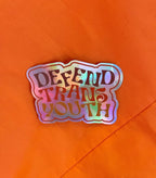 Defend Trans Youth Sticker Stickers La Vie Bien Defend Trans Youth Sticker