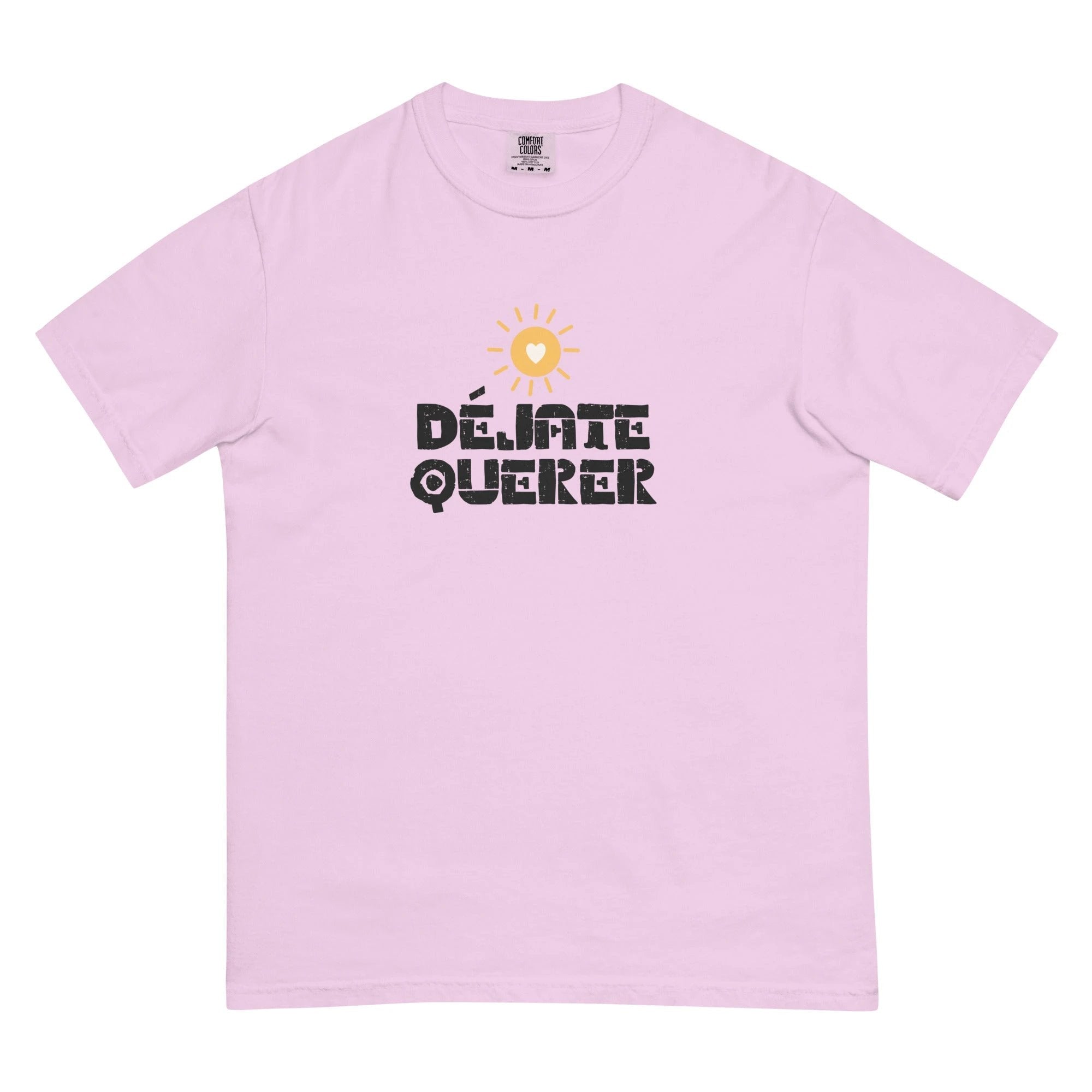 Déjate querer Unisex garment-dyed heavyweight t-shirt by La Vie Bien