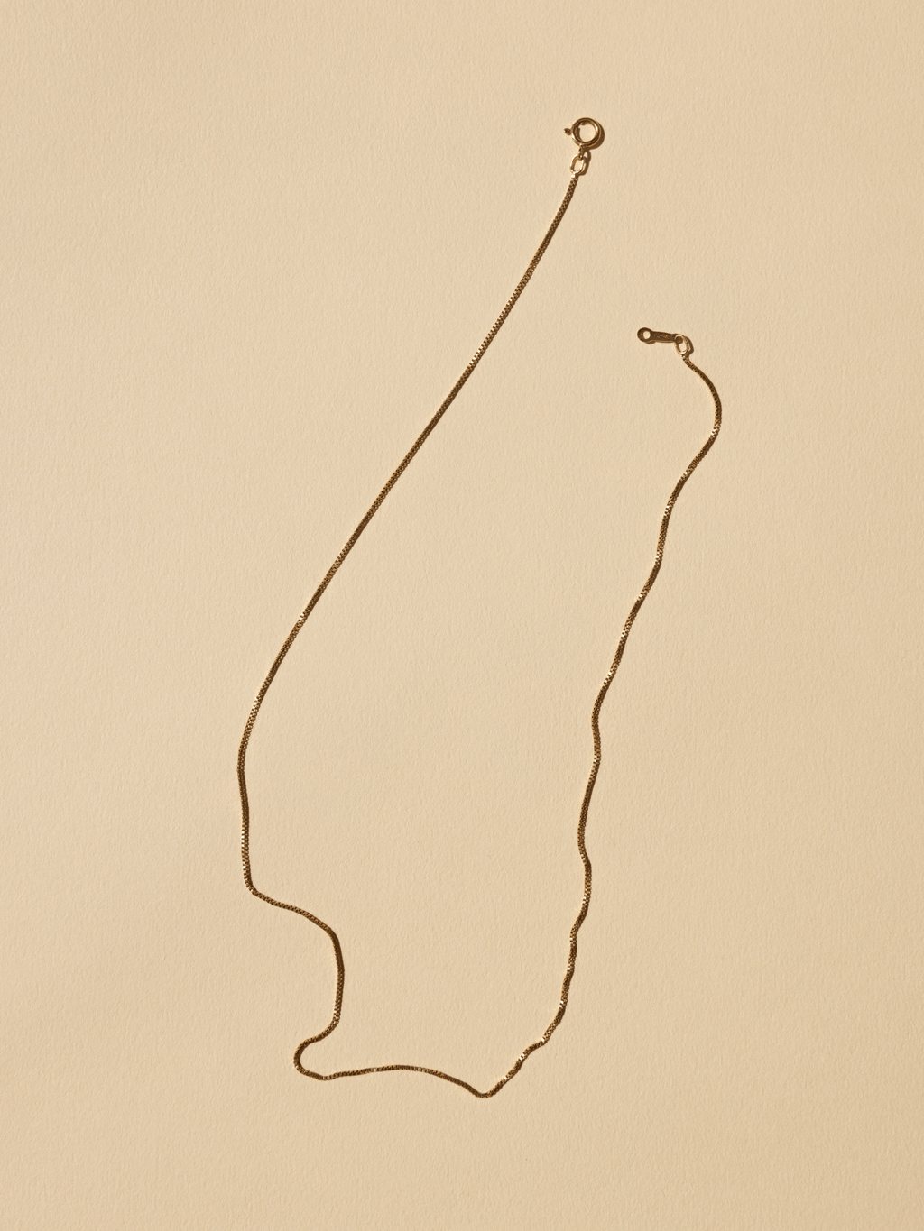 Delicate Staple Box Chain - Gold Filled