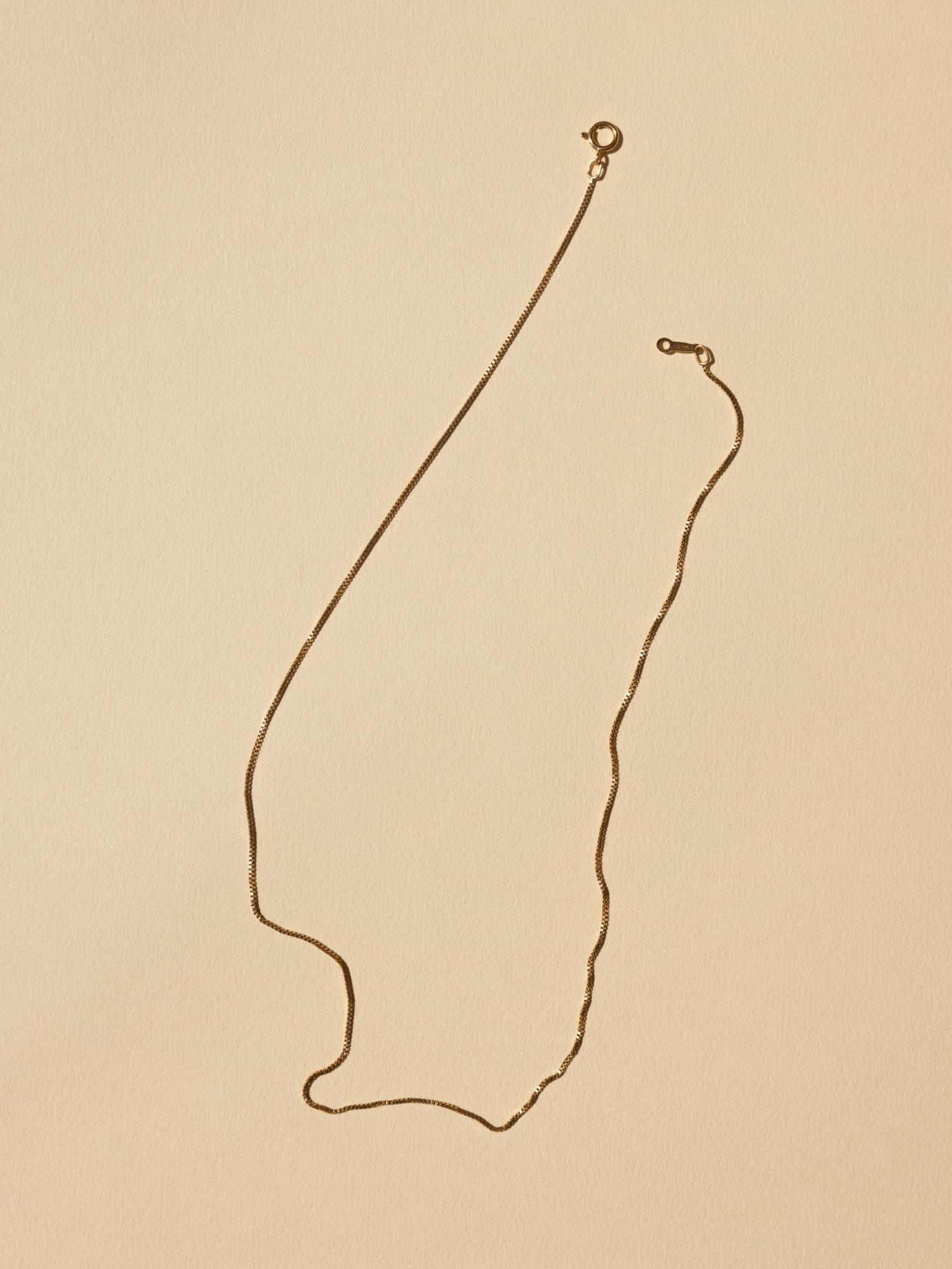 Delicate Staple Box Chain - Gold Filled