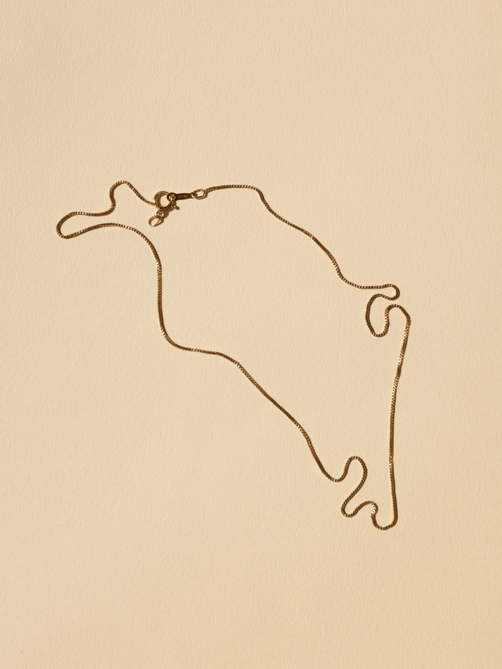 Delicate Staple Box Chain - Gold Filled